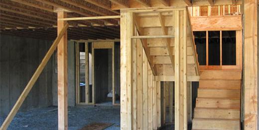 Basement and stairs for White Rock residence